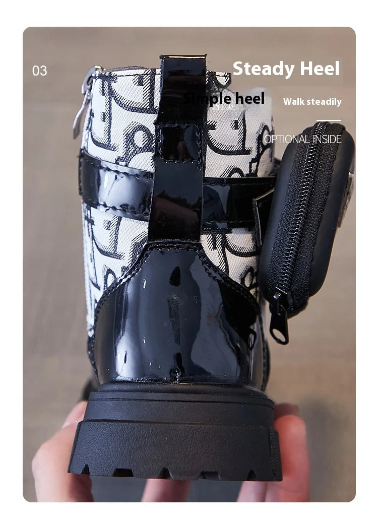 Girls Casual Sports Shoes Children Soft Bottom Non Slip Lightweight Sneakers Big Kids Breathable Comfort PU Leather Flat Shoes